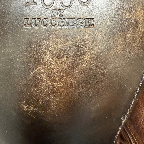 Men’s Lucchese Brown Leather Boots - Sz 10 - Picture 10 of 11